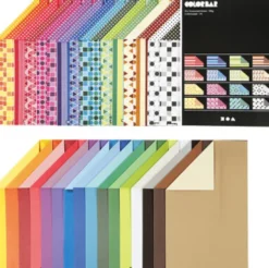 Karton - Flere Farver Rivekarton - A4 - 250 G - 32X10 Ark - Color Bar