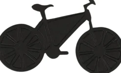 Kartonmærkat - Cykel - Str. 77X48 MM - Sort - 10 Stk