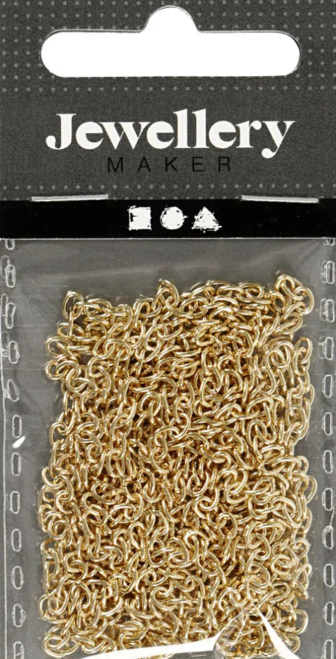 Kæde - B 2 MM - Forgyldt - 2 M