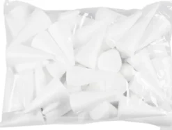 Kegle - H 11 CM - Ø 5,5 CM - Hvid - 50 Stk
