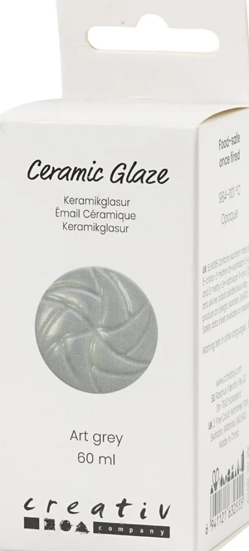 Keramik Glasur - 984-1101 C - Dækkende - Art Grey - 60 ML