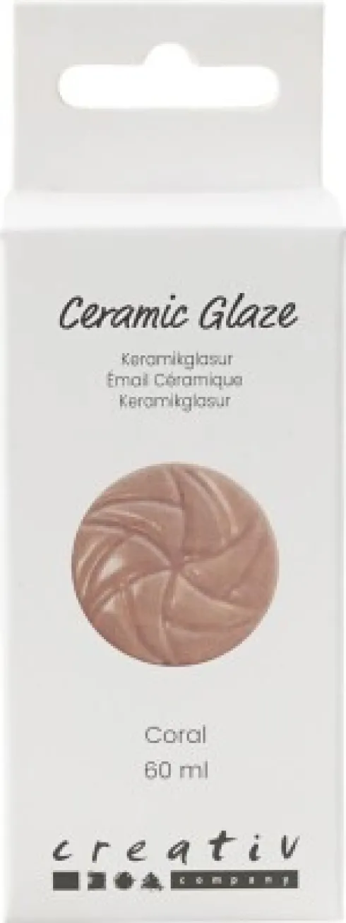 Keramik Glasur - 984-1101 C - Dækkende - Coral - 60 ML