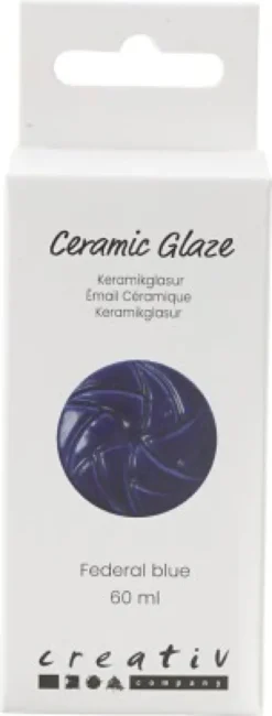 Keramik Glasur - 984-1101 C - Dækkende - Federal Blue - 60 ML