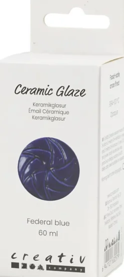 Keramik Glasur - 984-1101 C - Dækkende - Federal Blue - 60 ML