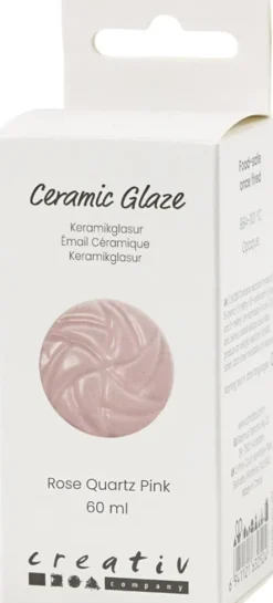 Keramik Glasur - 984-1101 C - Dækkende - Rose - 60 ML