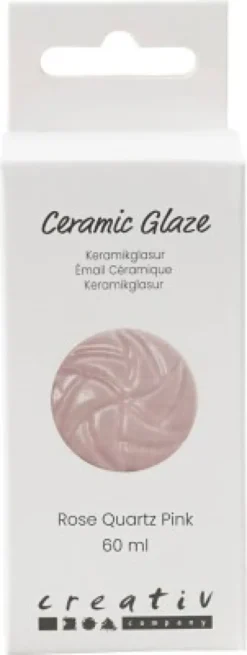 Keramik Glasur - 984-1101 C - Dækkende - Rose - 60 ML