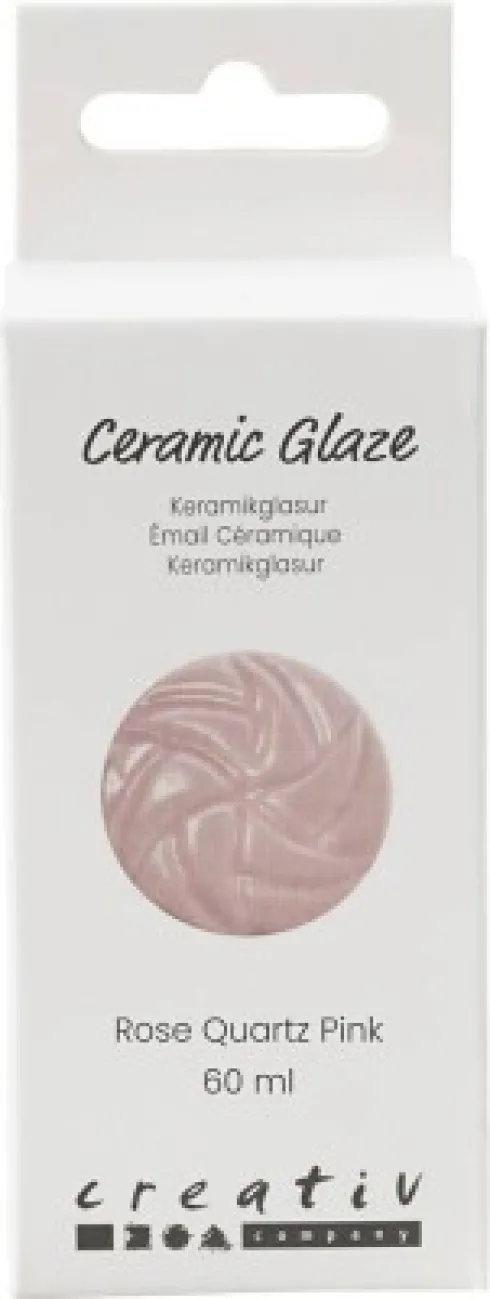 Keramik Glasur - 984-1101 C - Dækkende - Rose - 60 ML