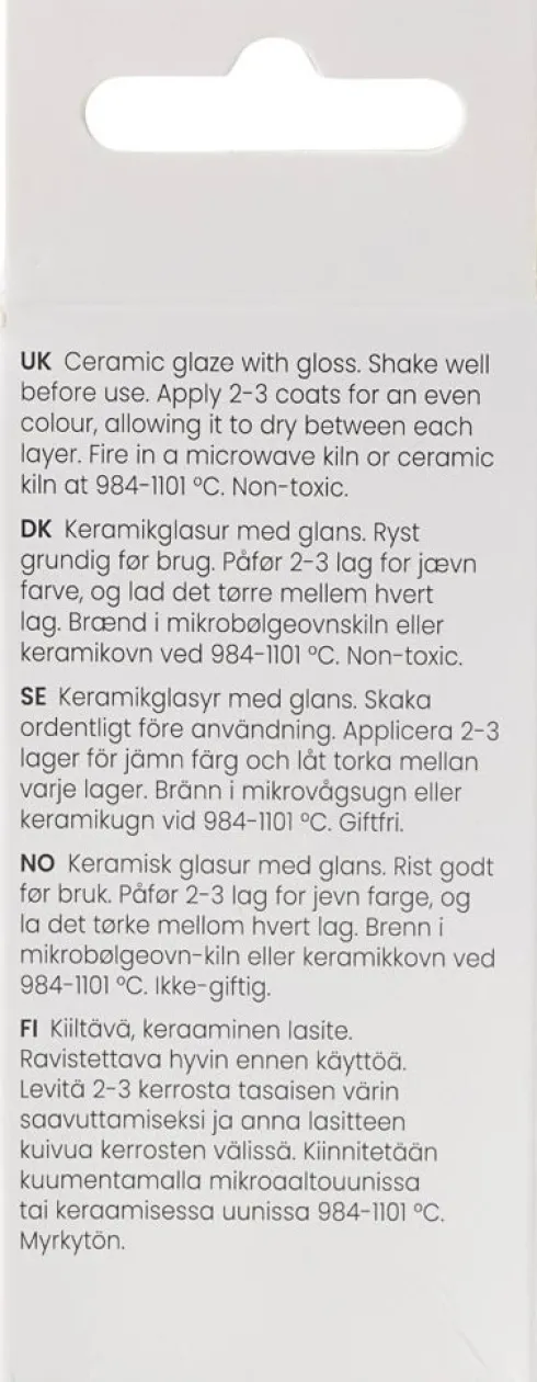 Keramik Glasur - 984-1101 C - Dækkende - Toro Red - 60 ML