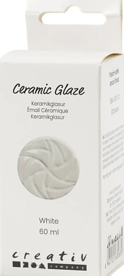 Keramik Glasur - 984-1101 C - Dækkende - White - 60 ML