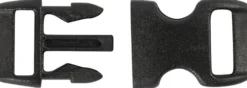 Kliklås - L 29 MM - B 15 MM - Hulstr. 3X11 MM - Sort - 4 Stk