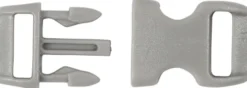 Kliklås - L 29 MM - B 15 MM - Hulstr. 3X11 MM - Sort - Brun - Grå - 100 Stk