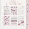 Klistermærkebog Til Bullet Journal Og Planner - Lilla - 578 Stk