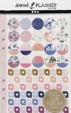 Klistermærkebog Til Bullet Journal Og Planner - Lilla - 578 Stk