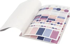 Klistermærkebog Til Bullet Journal Og Planner - Lilla - 578 Stk