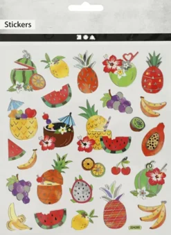 Klistermærker - Eksotiske Frugter