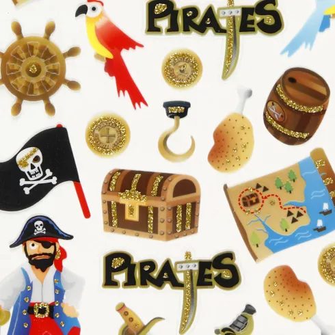 Klistermærker - Pirater