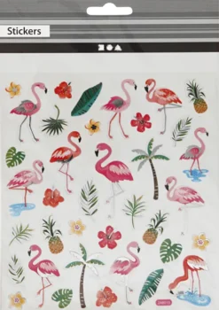 Klistermærker Til Børn - Flamingo