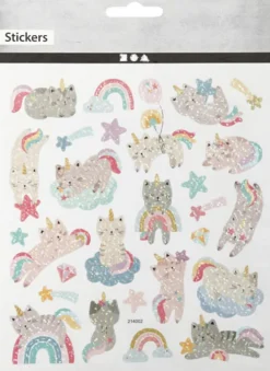 Klistermærker - Unicorn Katte