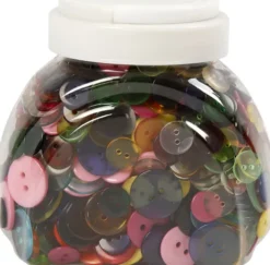 Knappe-Mix - Ø 12+18+20 MM - Assorterede Farver - 800 Stk