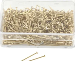 Knappenåle - L 16 MM - Tykkelse 0,65 MM - Guld - 25 G