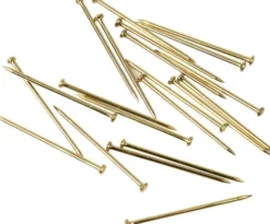 Knappenåle - L 16 MM - Tykkelse 0,65 MM - Guld - 25 G