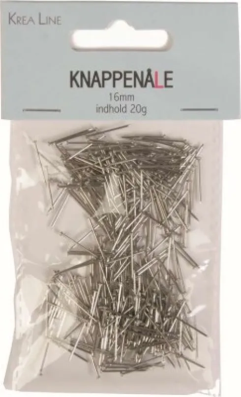 Knappenåle Prym Sølv 16Mm 20G - Krea Line