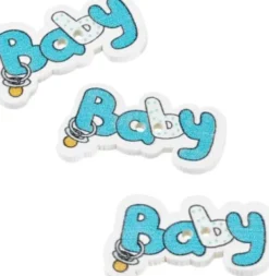 Knapper - Baby Turkis - Ca. 3 CM - 12 Stk