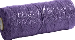 Knyttegarn - Tykkelse 1 MM - L 315 M - Tynd Kvalitet 12/12 - Violet - 220 G