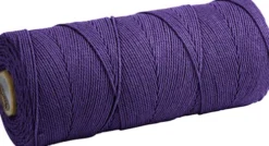 Knyttegarn - Tykkelse 1 MM - L 315 M - Tynd Kvalitet 12/12 - Violet - 220 G