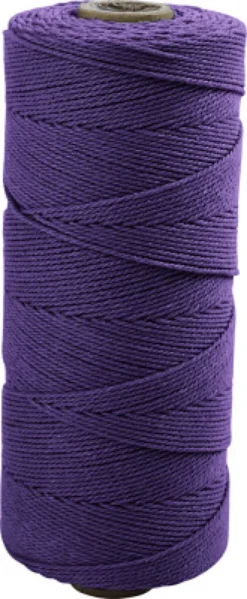 Knyttegarn - Tykkelse 1 MM - L 315 M - Tynd Kvalitet 12/12 - Violet - 220 G