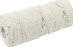 Knyttegarn - Tykkelse 1 MM - L 315 M - Tynd Kvalitet 12/12 - Lys Natur - 220 G