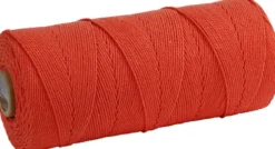 Knyttegarn - Tykkelse 1 MM - L 315 M - Tynd Kvalitet 12/12 - Orange - 220 G