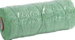 Knyttegarn - Tykkelse 1 MM - L 315 M - Tynd Kvalitet 12/12 - Lys Grøn - 220 G