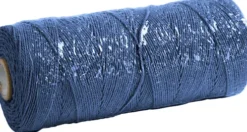 Knyttegarn - Tykkelse 1 MM - L 315 M - Tynd Kvalitet 12/12 - Blå - 220 G