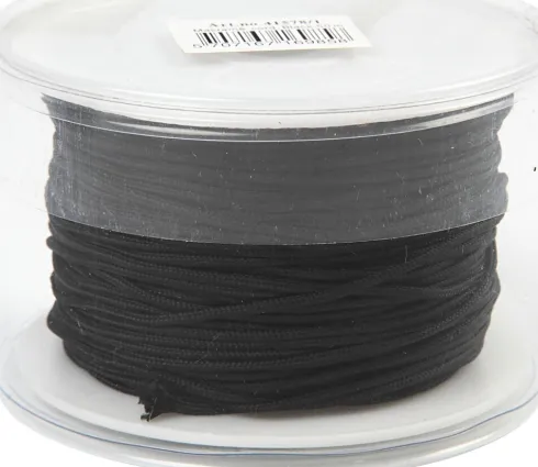 Knyttesnor - Tykkelse 2 MM - Polyester - Sort - 50 M