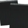 Kollegieblok A6 Linjeret Sort Pp 100 Blade - Bright Office
