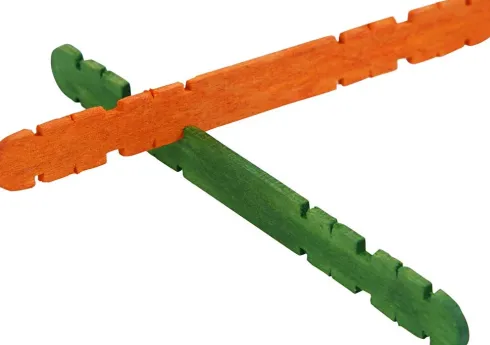 Konstruktionspinde - L 11,4 CM - B 10 MM - Assorterede Farver - 1000 Stk