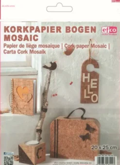 Kork Papir Mosaik 20X25Cm 1 Ark