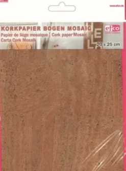 Kork Papir Mosaik 20X25Cm 1 Ark
