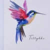 Kort Med Kuvert - 11X17 CM - Kolibri - Scanseason