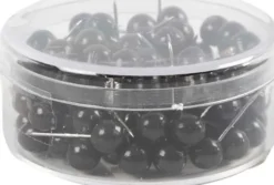Kortnål - L 17 MM - Ø 6 MM - Sort - 100 Stk
