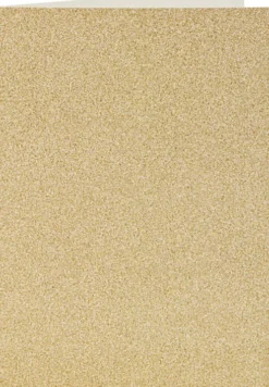 Kort Og Kuverter - 10,5X15 CM - 11,5X16,5 CM - Glitter Guld - 4 Sæt