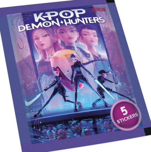 Kpop Demon Hunters Sticker Album + 2 Blind Bags