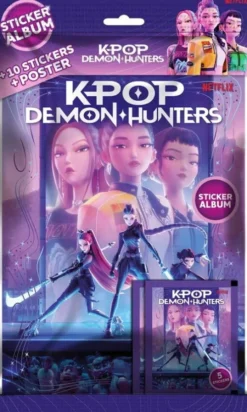 Kpop Demon Hunters Sticker Album + 2 Blind Bags