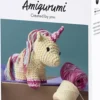 Kreativt Sæt Med Amigurumi - Enhjørning - Regnbuefarver