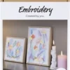 Kreativt Sæt Med Broderi - Billeder - Pastelfarver