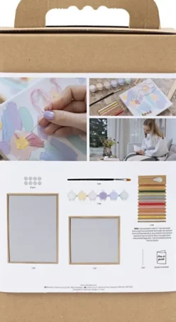 Kreativt Sæt Med Broderi - Billeder - Pastelfarver