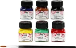 Kreul - Glass & Porcelain - Forskellige Farver - 6X20 ML