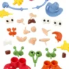 Kropsdele - Str. 0,8-6,8 CM - Assorterede Farver - 26 Stk