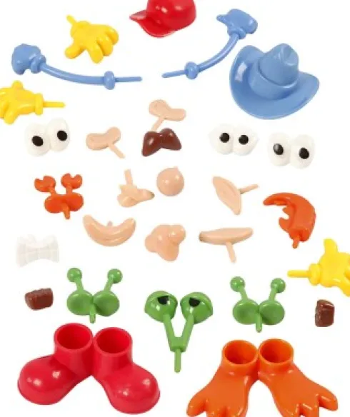 Kropsdele - Str. 0,8-6,8 CM - Assorterede Farver - 26 Stk